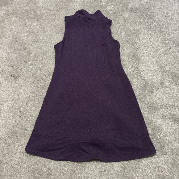 Toad & Co Wildling Long Vest Asymmetrical Snap Closure Size M Wool Blend Purple - Picture 3 of 5